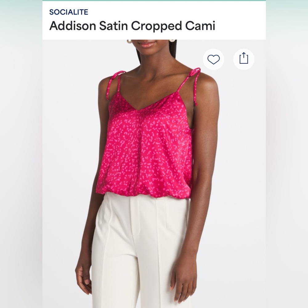 Socialite Fuchsia Camisole Top